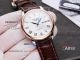 Best replica TW factory Longines Master rose gold case brown leather strap watch (2)_th.jpg